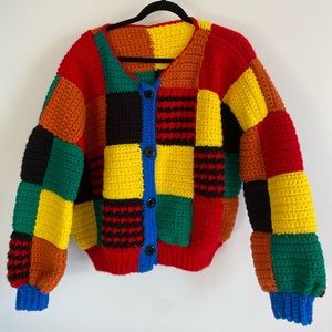 ‘Harry Styles’ Patchwork Cardigan